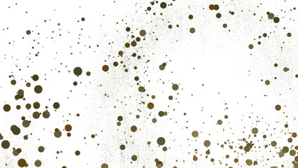 gold  Shower: Dynamic 3D Illustration of Dancing gold Confetti
