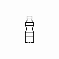 plastic water bottle icon sign vector