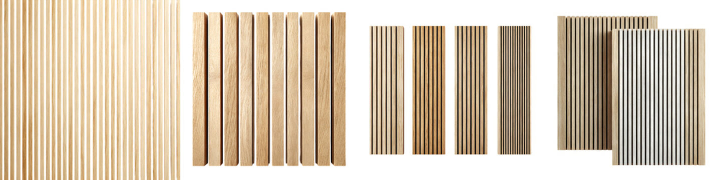 Wooden Slat Wall Panels - Decorative Wood Texture Backgrounds
