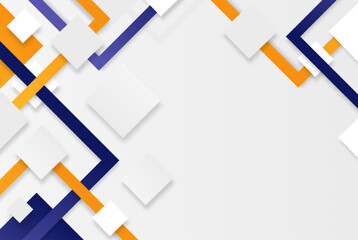 Abstract geometric background with orange and navy lines