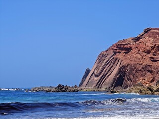 Roter Felsen an der Algarve