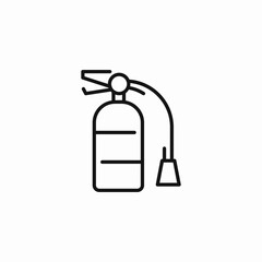 fire extinguisher safety icon sign vector