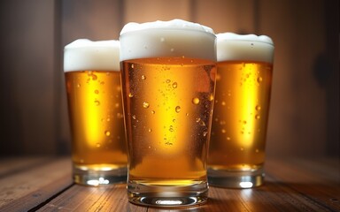 Global brew celebration, international beer day - commemorating the worldwide admiration for beer, embracing its diverse flavors and cultural significance in a unified toast. High quality