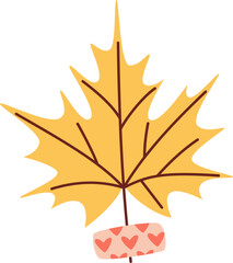 Obraz premium Taped Maple Leaf