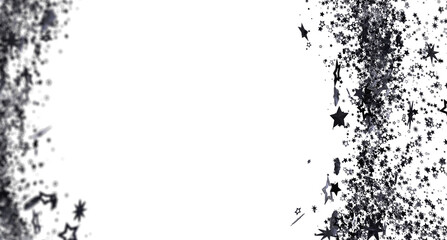 Festive background with black star confetti. Perfect for celebrations, holidays, and more.