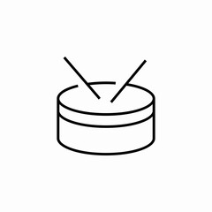 drum and sticks icon sign vector