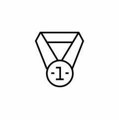 first place medal icon sign vector