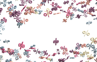 sale digital percent in transparent