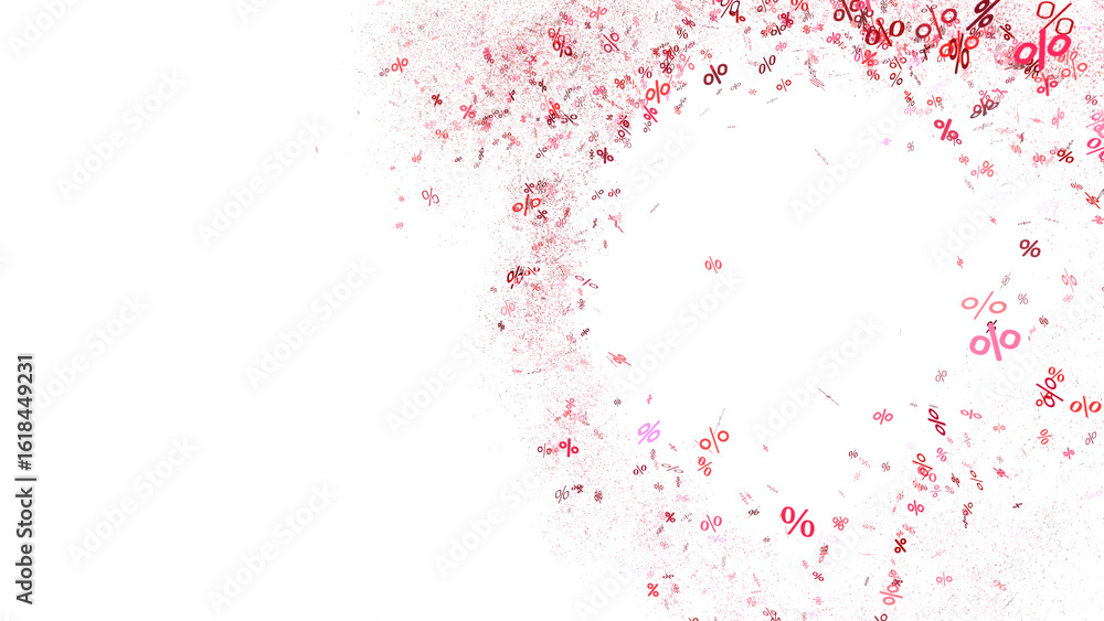 Poster 3d sales icons floating in the air 3d rendering