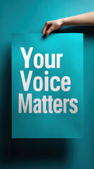 Your Voice Matters – Political Campaign Poster Empowering Citizens to Vote