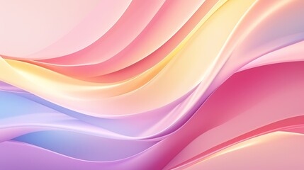 Colorful background with smooth color waves in vector illustration, abstract wallpaper for printing and packaging. High-resolution professional design in bright and pastel tones.