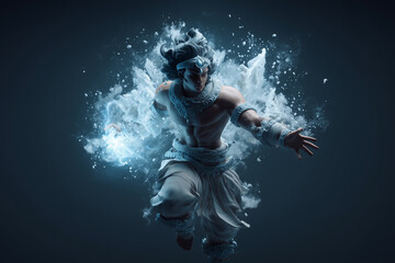 Fototapeta premium Modern 3d game background illustration