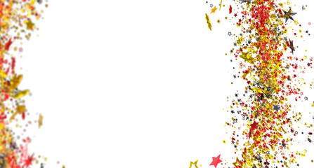 Beautiful background image with golden, red, and gray stars. Perfect for celebrations.