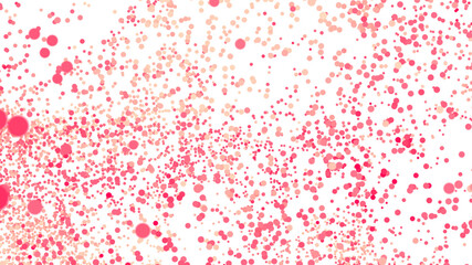 Abstract festive background with pink and red confetti. Perfect for celebrations and events.