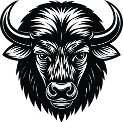 Fototapeta premium vector illustration of a bull