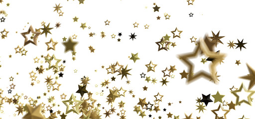 Sparkling gold stars on white. Perfect for holidays, celebrations, and more!