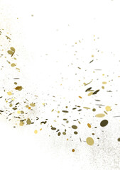 silver confetti explosion festive background
