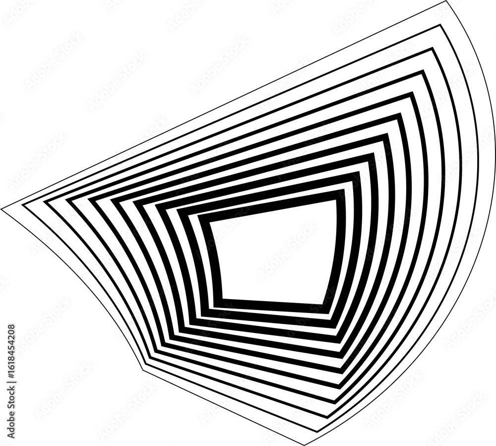 Poster square blending line frame. halftone design elements