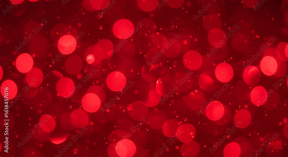 Poster abstract red bokeh lights create a festive and vibrant background