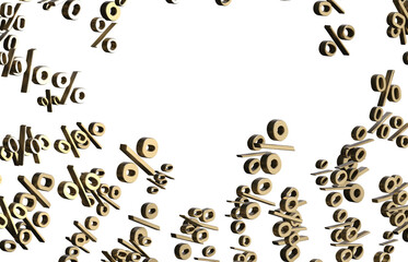 percent rain shopping digital in 3d.