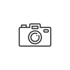 Camera photography line icon