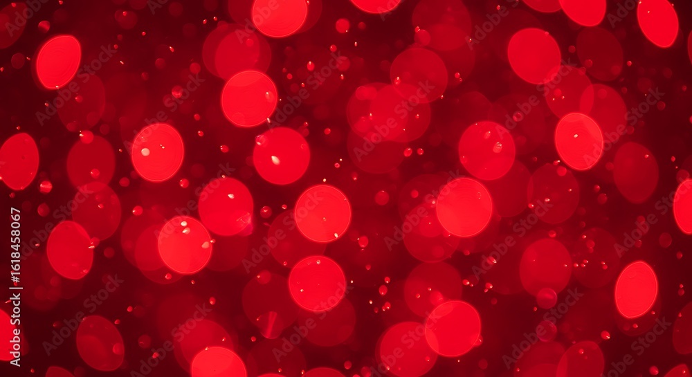 Poster abstract red bokeh lights create a festive and vibrant background