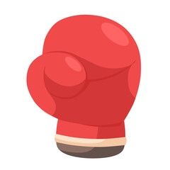 vector illustration of a red boxing glove