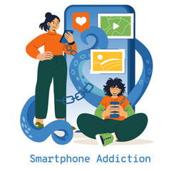 Brain Rot. Flat Vector Illustration