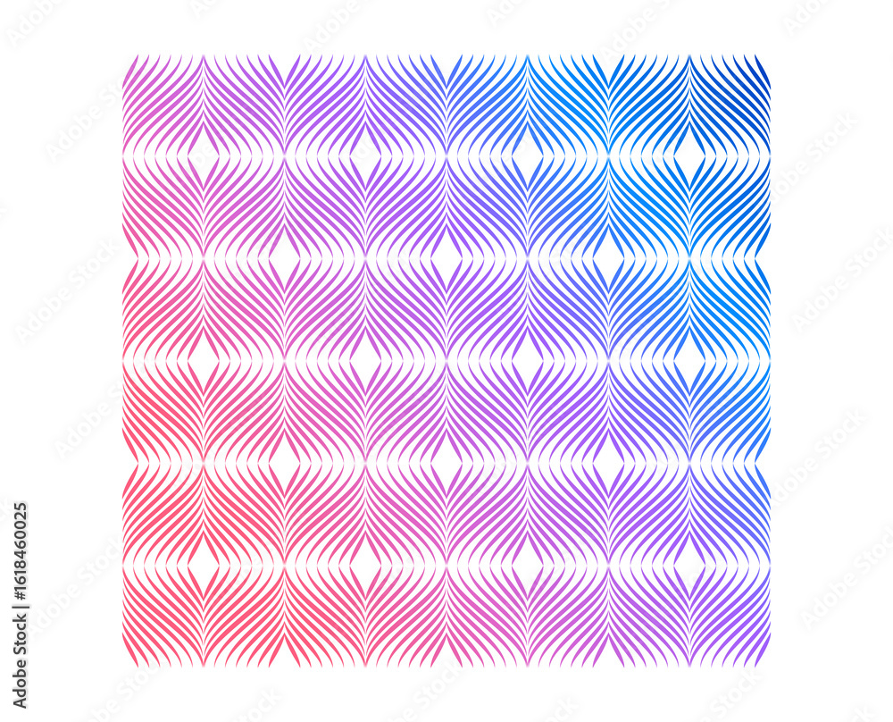 Poster soft rainbow color. linear background. design elements. polygonal lines. guilloche. protective layer