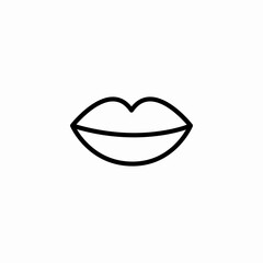 human lips icon sign vector