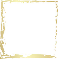 Grunge golden frame. Luxury design