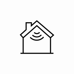 smart home connectivity icon sign vector