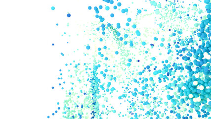 Colorful abstract background with blue and green bubbles. Perfect for presentations, websites, and more.
