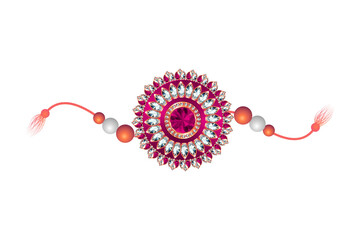 Raksha Bandhan Rakhi isolated on white