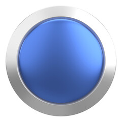 Circle button. Price tag. 3D illustration.