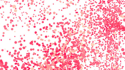 Abstract background with pink and coral confetti circles. Perfect for celebrations, websites, and more.