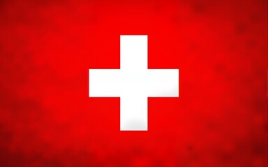 Fototapeta premium Switzerland flag with fabric texture. High quality