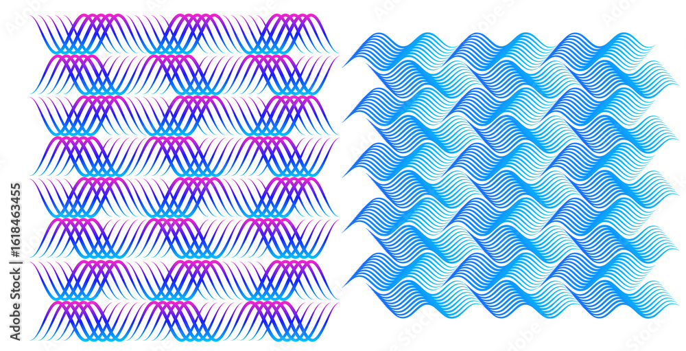 Aufkleber soft rainbow color. linear background. design elements. polygonal lines. guilloche. protective layer