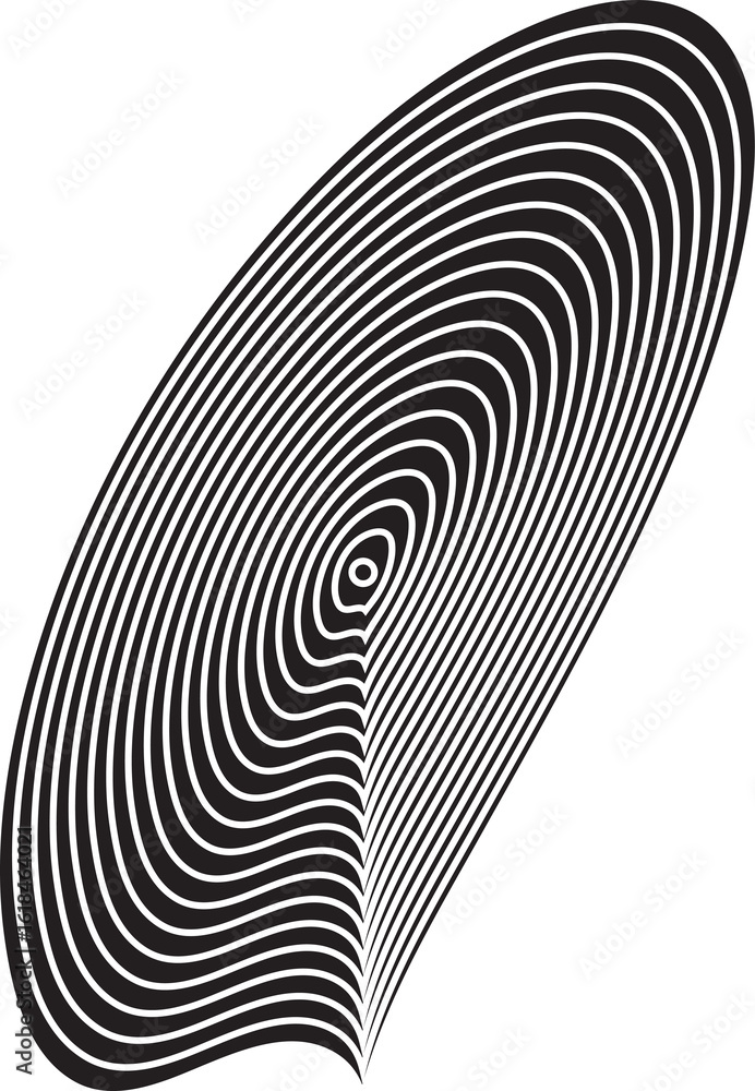 Poster dynamic amorphous shapes with blend effect. modern design