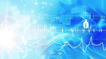 Obraz premium Striking Abstract Medical Backgrounds: Artistic Combinations of Molecular Structures, DNA Helices, Medical Symbols, and Gradient Hues for Healthcare Presentations, Medical Research Posters, Pharmaceut