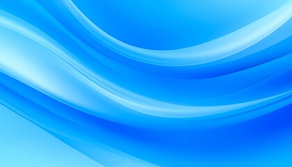 Abstract flowing blue waves