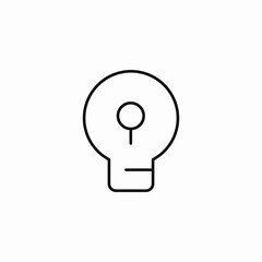 idea light bulb icon sign vector