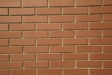Red brick wall. Decorative background. Brick texture.