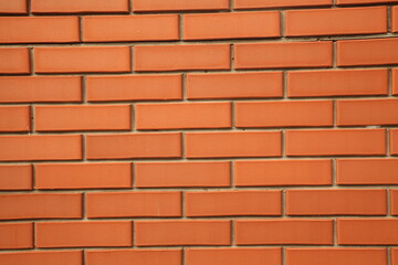 Red brick wall. Decorative background. Brick texture.