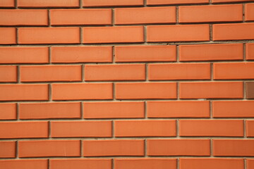 Red brick wall. Decorative background. Brick texture.