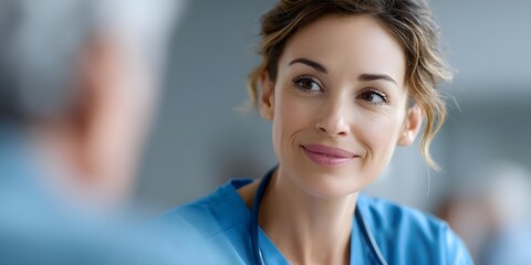 High-Resolution Portrait of a Healthcare Professional Highlighting Natural Lighting and Subtle Color Palette