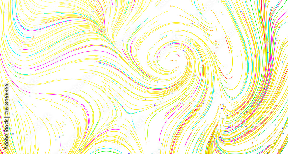Poster vibrant swirls and lines create a dynamic, abstract background. perfect for websites, presentations,