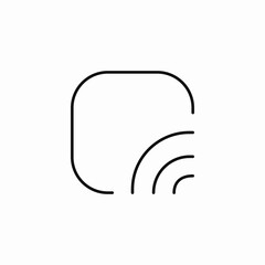 wireless signal broadcast icon sign vector