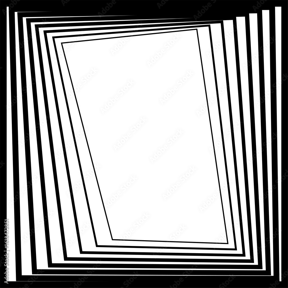 Poster square blend line effect geometric shapes. gradient frames