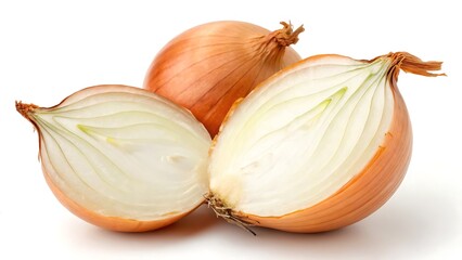 onion isolated on white
